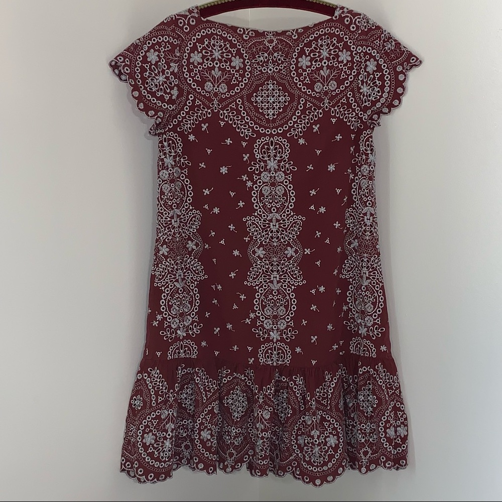 Anthropologie Feather Bone Ynez Eyelet Tunic Dress - Picture 6 of 10